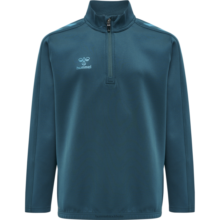 se Hummel barn hmlcore xk halv zip poly sweat LL40V6234 \"tröja med halv dragkedja\"