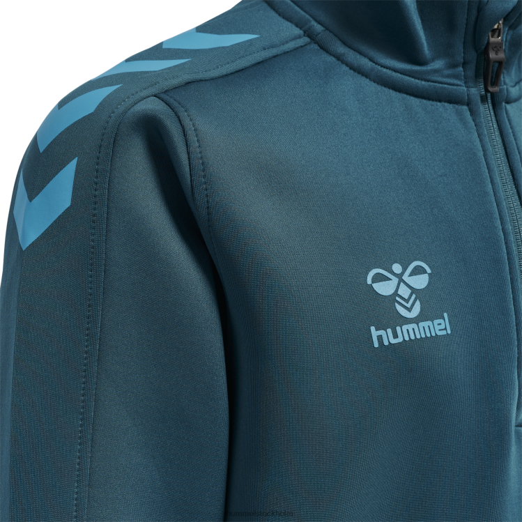 se Hummel barn hmlcore xk halv zip poly sweat LL40V6234 \"tröja med halv dragkedja\"