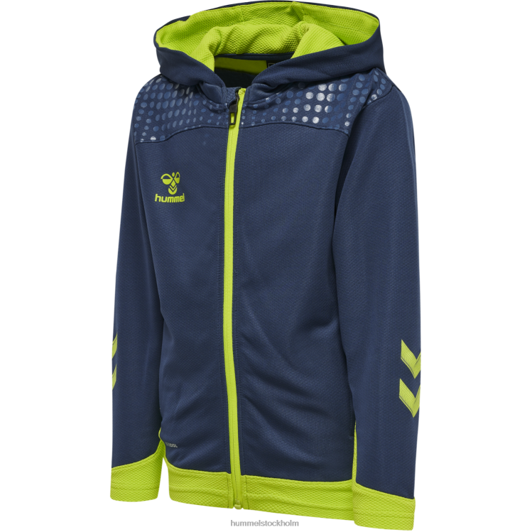 se Hummel barn hmllead poly hoodie med dragkedja LL40V6669 "luvtröja"