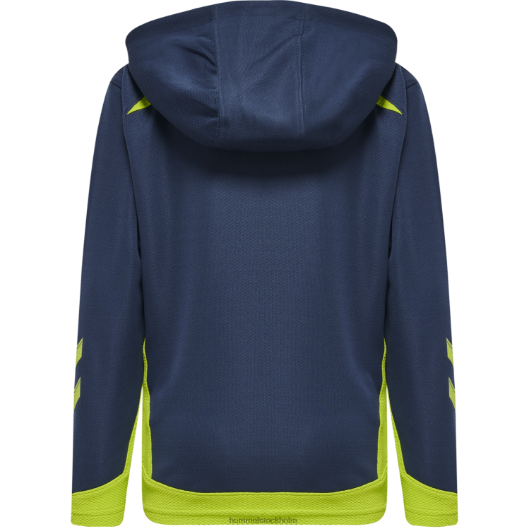 se Hummel barn hmllead poly hoodie med dragkedja LL40V6669 \"luvtröja\"