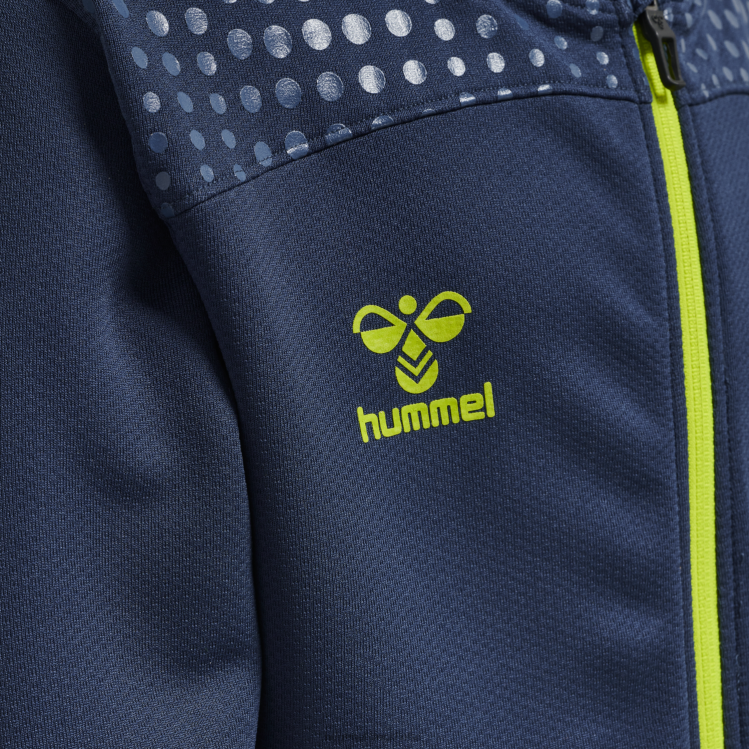 se Hummel barn hmllead poly hoodie med dragkedja LL40V6669 \"luvtröja\"