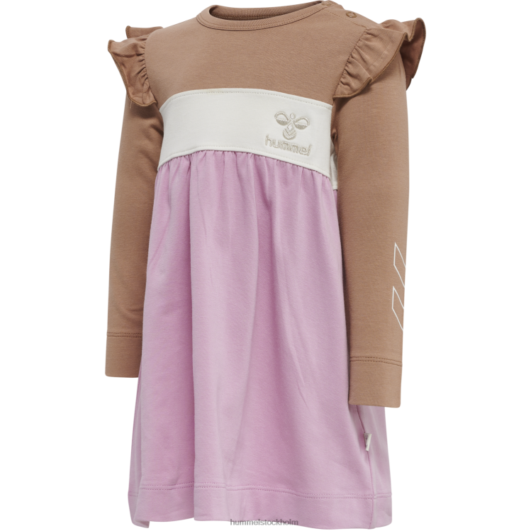 se Hummel barn hmljamila klänning l/s LL40V4515 "jersey klänning"