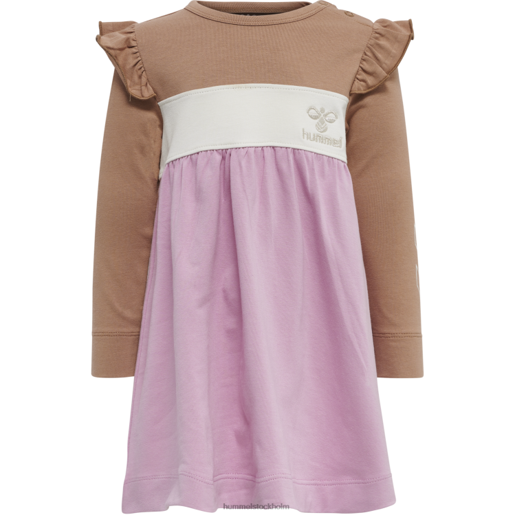 se Hummel barn hmljamila klänning l/s LL40V4515 \"jersey klänning\"