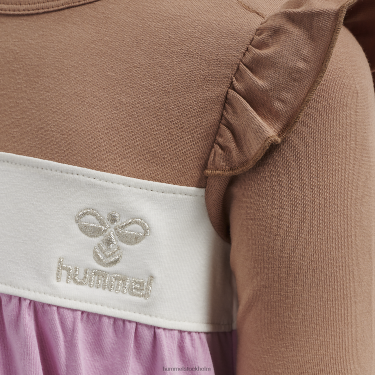 se Hummel barn hmljamila klänning l/s LL40V4515 \"jersey klänning\"