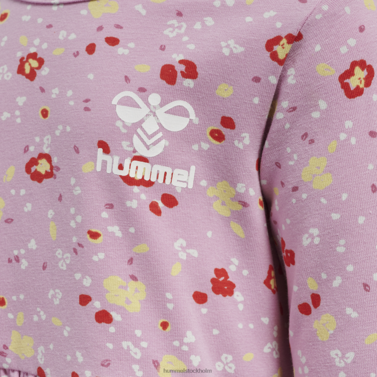 se Hummel barn hmlmira klänning l/s LL40V4473 \"jersey klänning\"