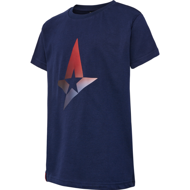 se Hummel barn ast big star marin t-shirt s/s LL40V5143 "astralis stjärna t-shirt"
