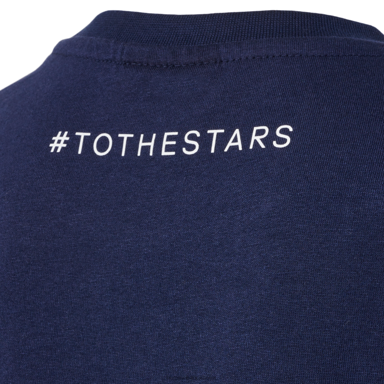 se Hummel barn ast bröst marin tee s/s LL40V4684 \"t-shirt astralis star logotyp\"