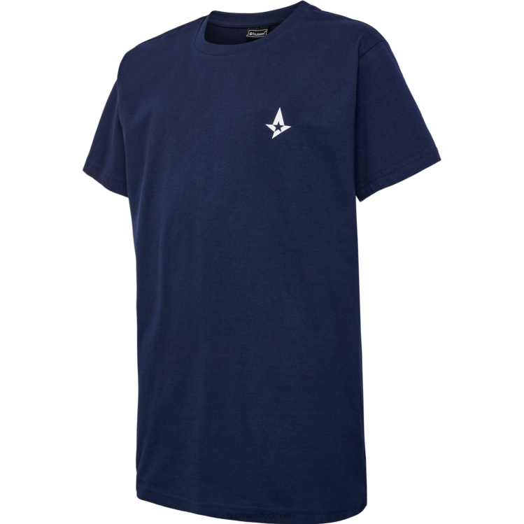 se Hummel barn ast star marin t-shirt s/s LL40V4927 "t-shirt med astralis logotyp"
