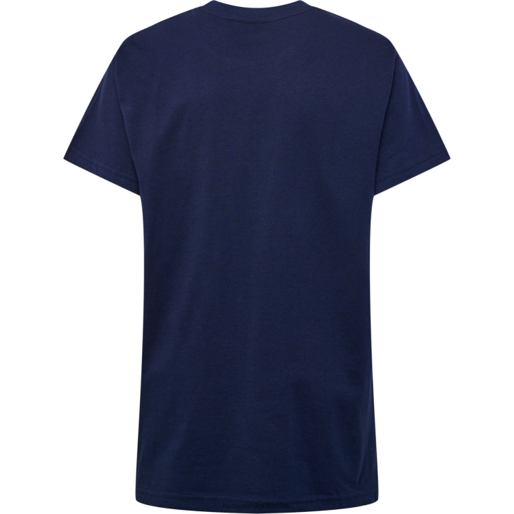 se Hummel barn ast star marin t-shirt s/s LL40V4927 \"t-shirt med astralis logotyp\"