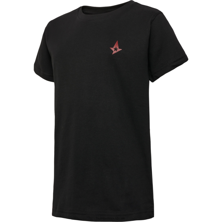 se Hummel barn ast star svart t-shirt s/s LL40V4671 "t-shirt med astralis logotyp"