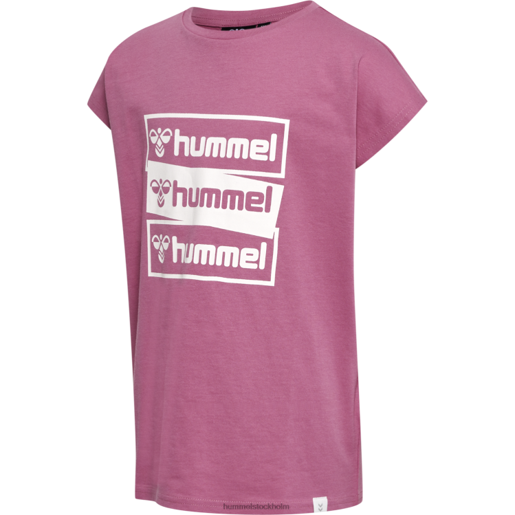 se Hummel barn hmlcaritas t-shirt s/s LL40V6385 "bomull t-shirt"