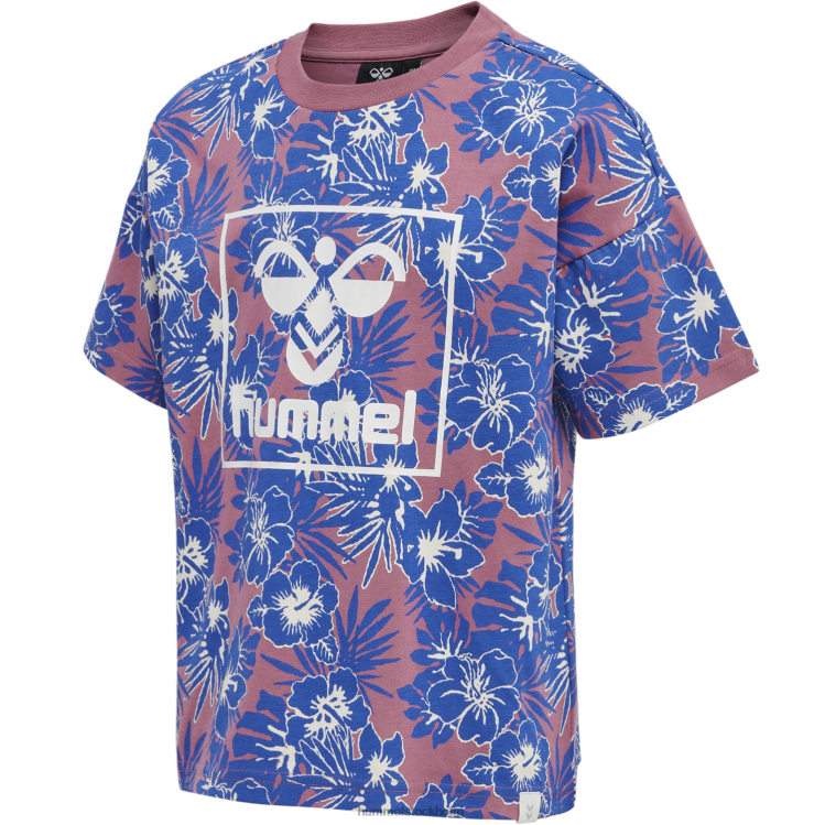 se Hummel barn hmlflower t-shirt s/s LL40V5881 "jersey t-shirt"
