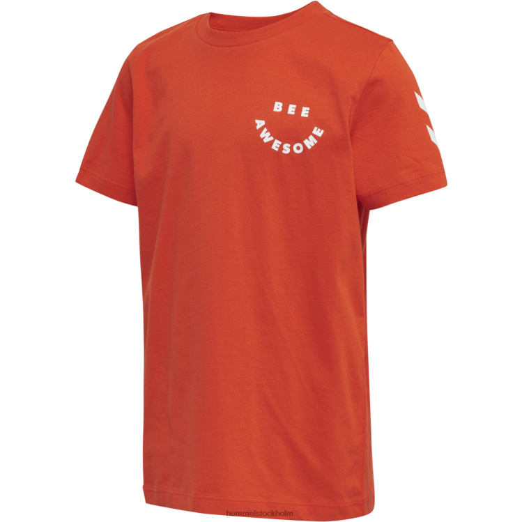 se Hummel barn hmloptimism t-shirt s/s LL40V5870 "bomull t-shirt"