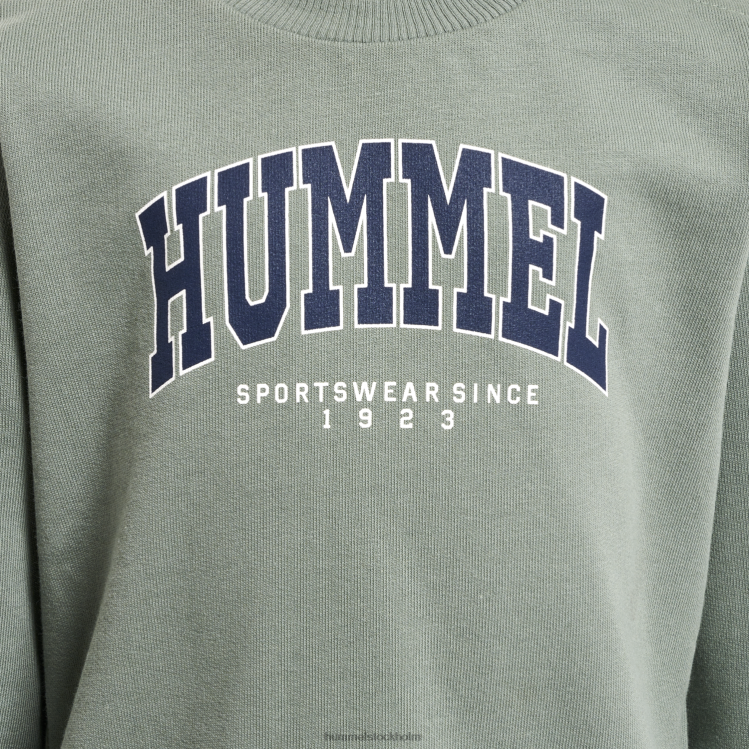 se Hummel barn hmlfast lime sweatshirt LL40V5669 \"tröjor\"