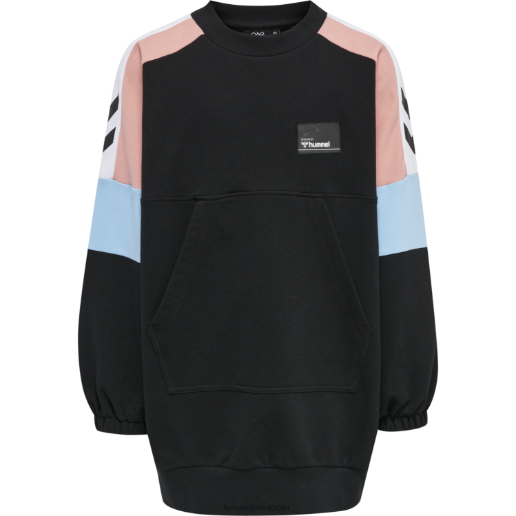 se Hummel barn hmlsofie lång sweatshirt LL40V6309 \"longline sweatshirt\"