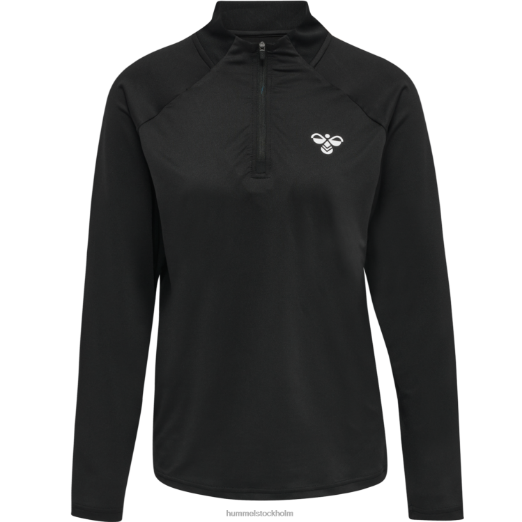 se Hummel kvinnor hmlgg12 träning 1/2 zip svett LL40V3619 \"topp med halv dragkedja\"