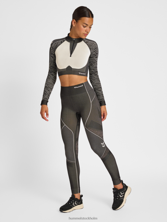 se Hummel kvinnor hmlmt mila seamless crop halv zip LL40V2666 \"halv dragkedja\"