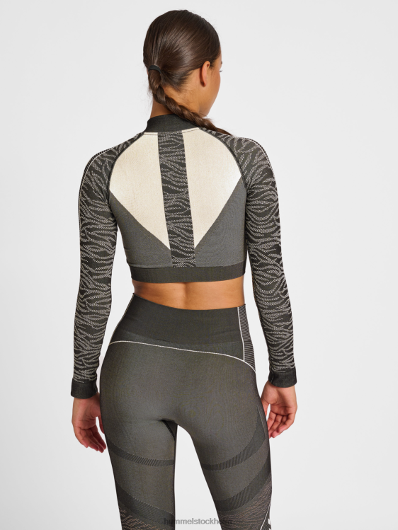 se Hummel kvinnor hmlmt mila seamless crop halv zip LL40V2666 \"halv dragkedja\"