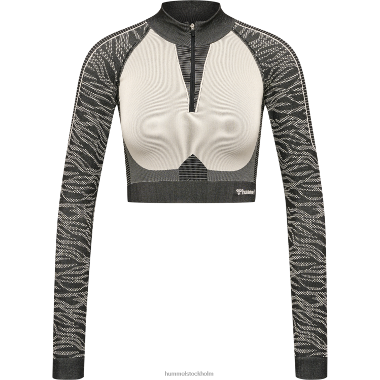se Hummel kvinnor hmlmt mila seamless crop halv zip LL40V2666 \"halv dragkedja\"
