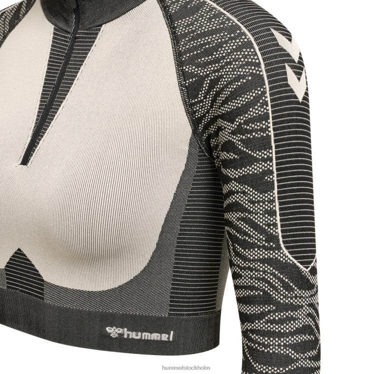se Hummel kvinnor hmlmt mila seamless crop halv zip LL40V2666 \"halv dragkedja\"