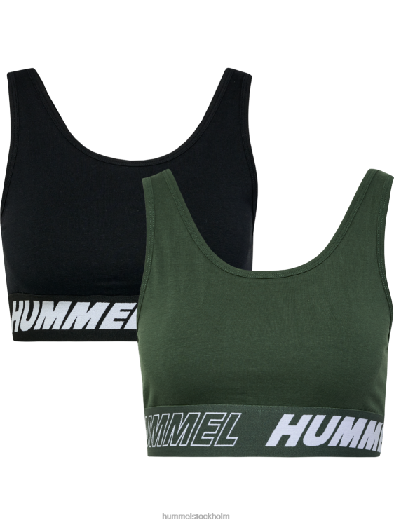 se Hummel kvinnor hmlte maja 2-pack sporttopp i bomull LL40V2497 "2-pack sporttoppar"