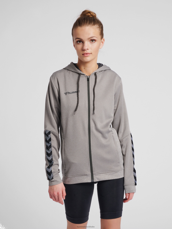 se Hummel kvinnor hmautentic hoodie i poly zip LL40V3743 "huvtröja med dragkedja"