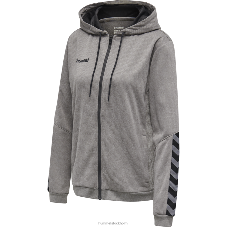 se Hummel kvinnor hmautentic hoodie i poly zip LL40V3743 \"huvtröja med dragkedja\"