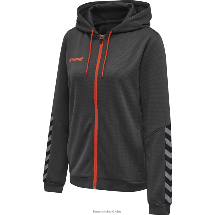 se Hummel kvinnor hmautentic hoodie i poly zip LL40V3762 \"huvtröja med dragkedja\"
