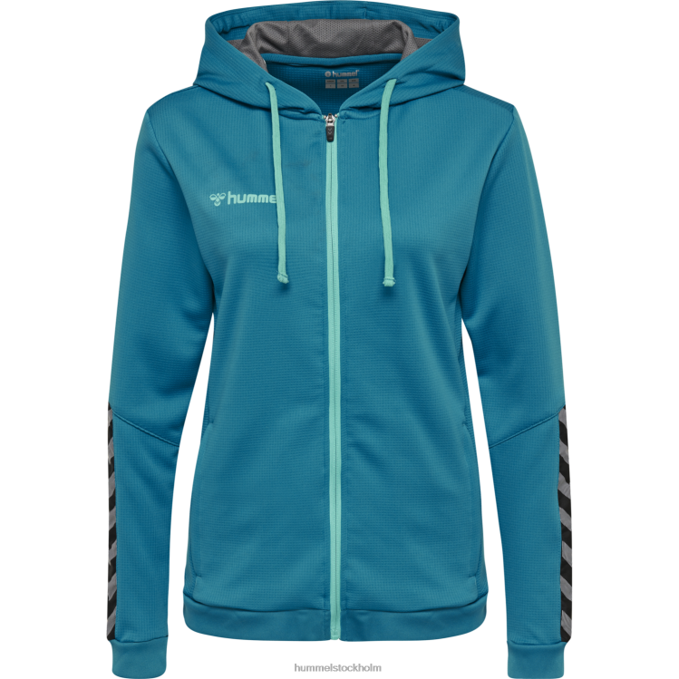 se Hummel kvinnor hmautentic hoodie i poly zip LL40V3867 \"huvtröja med dragkedja\"