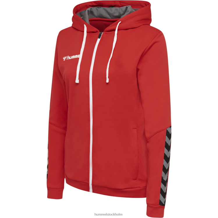 se Hummel kvinnor hmautentic hoodie i poly zip LL40V3963 \"huvtröja med dragkedja\"
