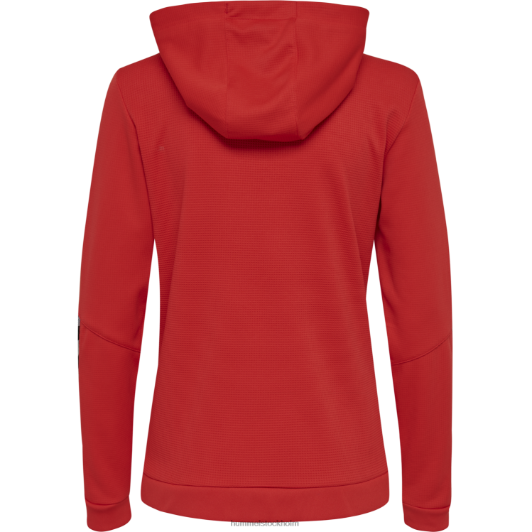 se Hummel kvinnor hmautentic hoodie i poly zip LL40V3963 \"huvtröja med dragkedja\"