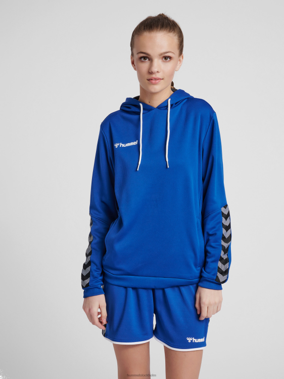 se Hummel kvinnor hmautentisk poly hoodie LL40V3790 "strukturstickad hoodie"