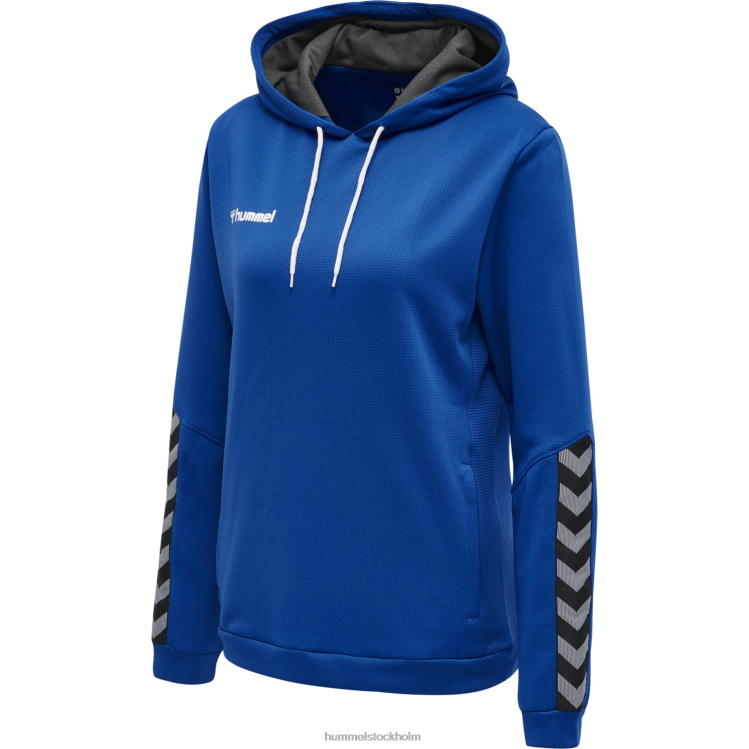 se Hummel kvinnor hmautentisk poly hoodie LL40V3790 \"strukturstickad hoodie\"