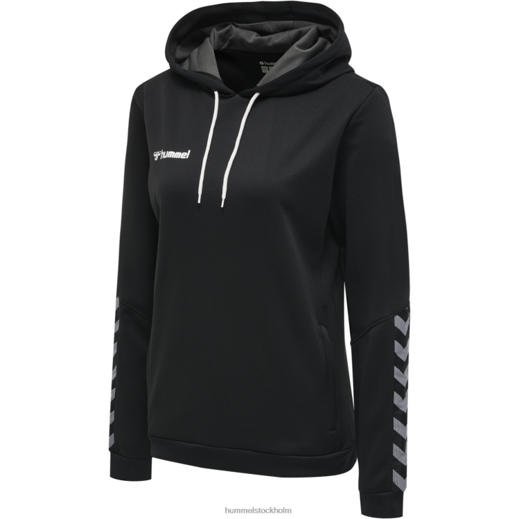 se Hummel kvinnor hmautentisk poly hoodie LL40V3807 \"strukturstickad hoodie\"