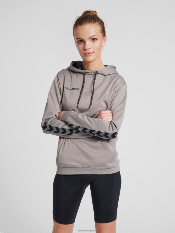 se Hummel kvinnor hmautentisk poly hoodie LL40V3815 "strukturstickad hoodie"