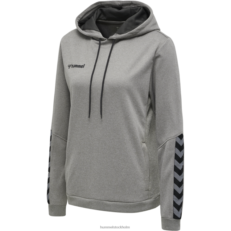se Hummel kvinnor hmautentisk poly hoodie LL40V3815 \"strukturstickad hoodie\"