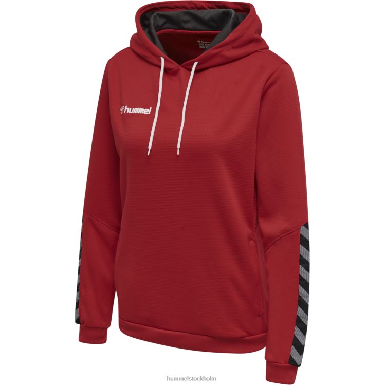 se Hummel kvinnor hmautentisk poly hoodie LL40V3825 \"strukturstickad hoodie\"
