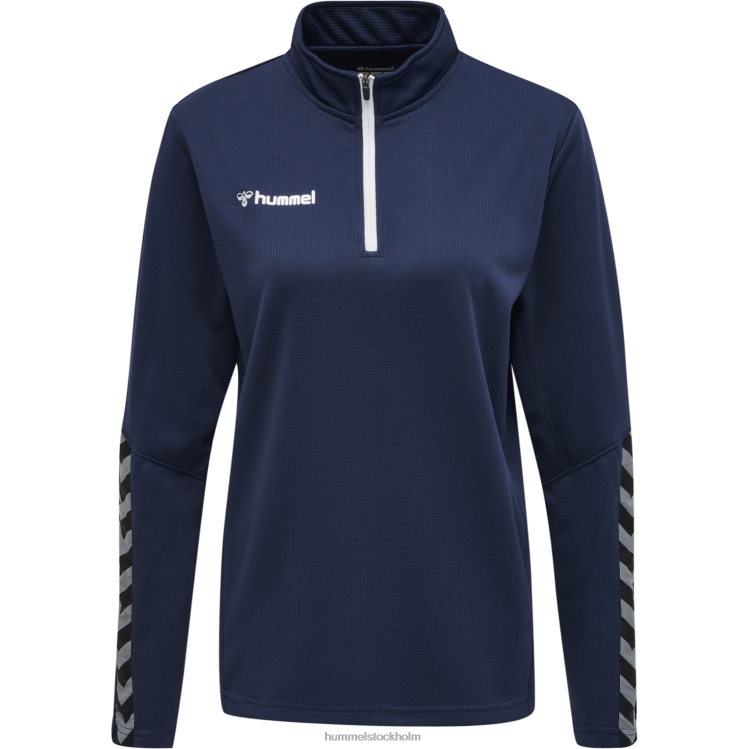 se Hummel kvinnor hmautentisk sweatshirt med halv dragkedja LL40V3728 \"Kläder\"