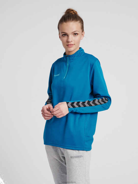 se Hummel kvinnor hmautentisk sweatshirt med halv dragkedja LL40V3775 "Kläder"