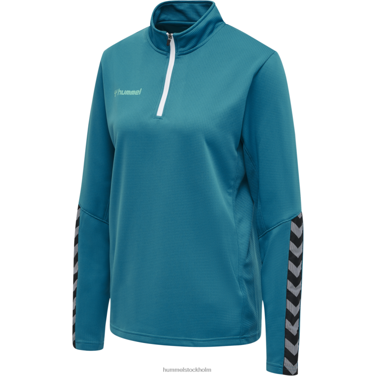 se Hummel kvinnor hmautentisk sweatshirt med halv dragkedja LL40V3775 \"Kläder\"