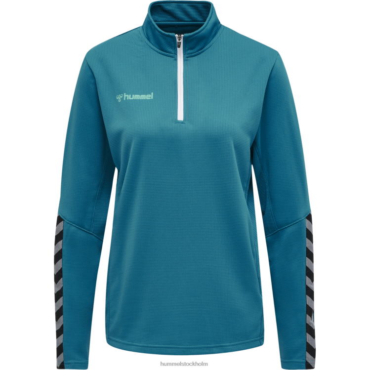 se Hummel kvinnor hmautentisk sweatshirt med halv dragkedja LL40V3775 \"Kläder\"