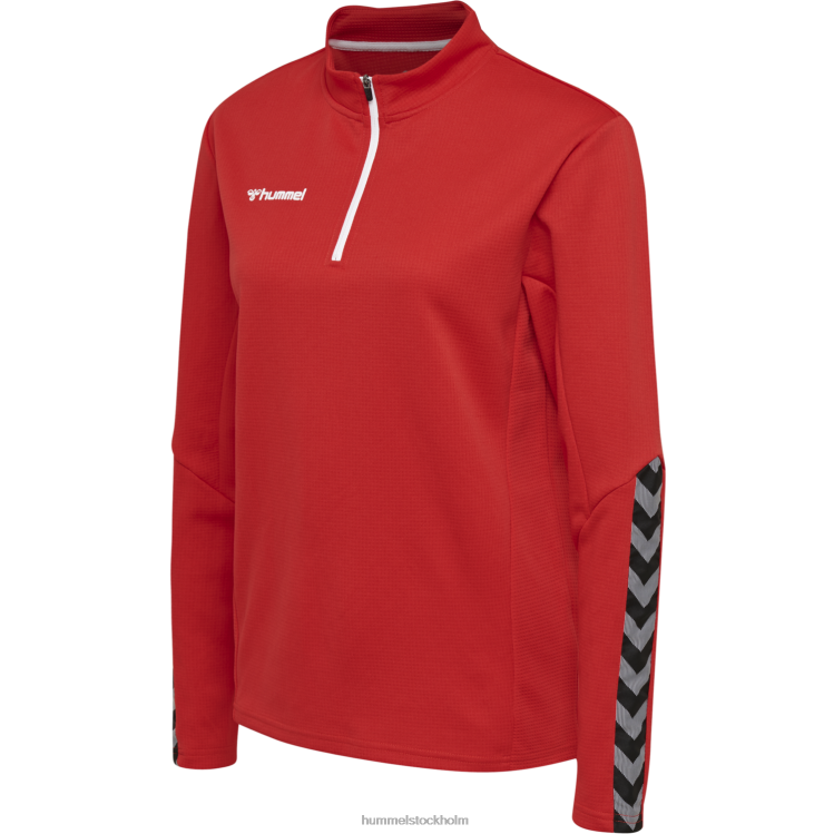 se Hummel kvinnor hmautentisk sweatshirt med halv dragkedja LL40V3794 \"Kläder\"