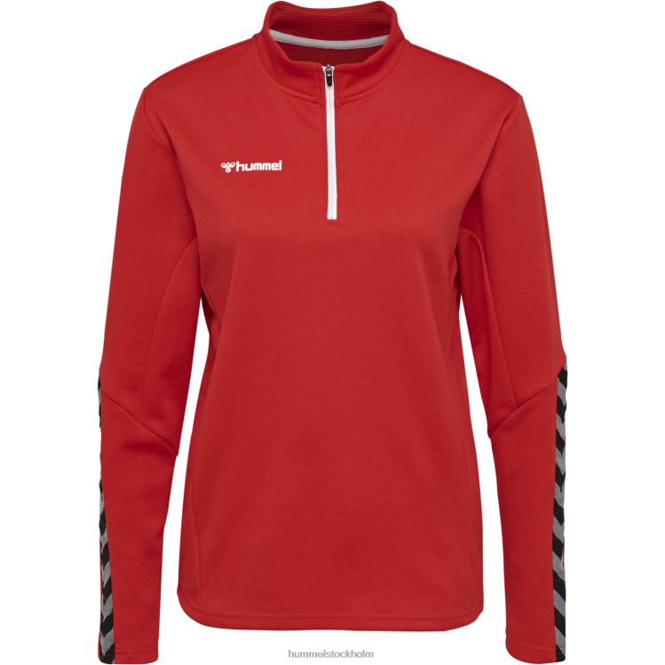 se Hummel kvinnor hmautentisk sweatshirt med halv dragkedja LL40V3794 \"Kläder\"