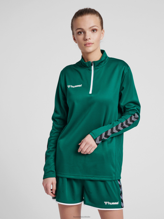 se Hummel kvinnor hmautentisk sweatshirt med halv dragkedja LL40V3889 "Kläder"