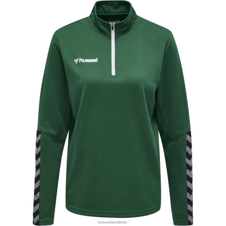 se Hummel kvinnor hmautentisk sweatshirt med halv dragkedja LL40V3889 \"Kläder\"