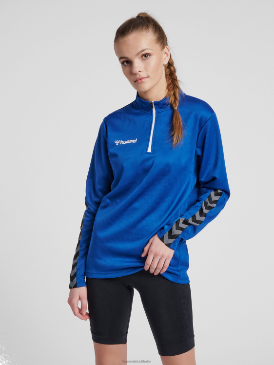 se Hummel kvinnor hmautentisk sweatshirt med halv dragkedja LL40V3892 "Kläder"