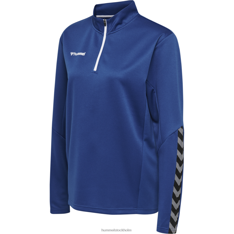 se Hummel kvinnor hmautentisk sweatshirt med halv dragkedja LL40V3892 \"Kläder\"