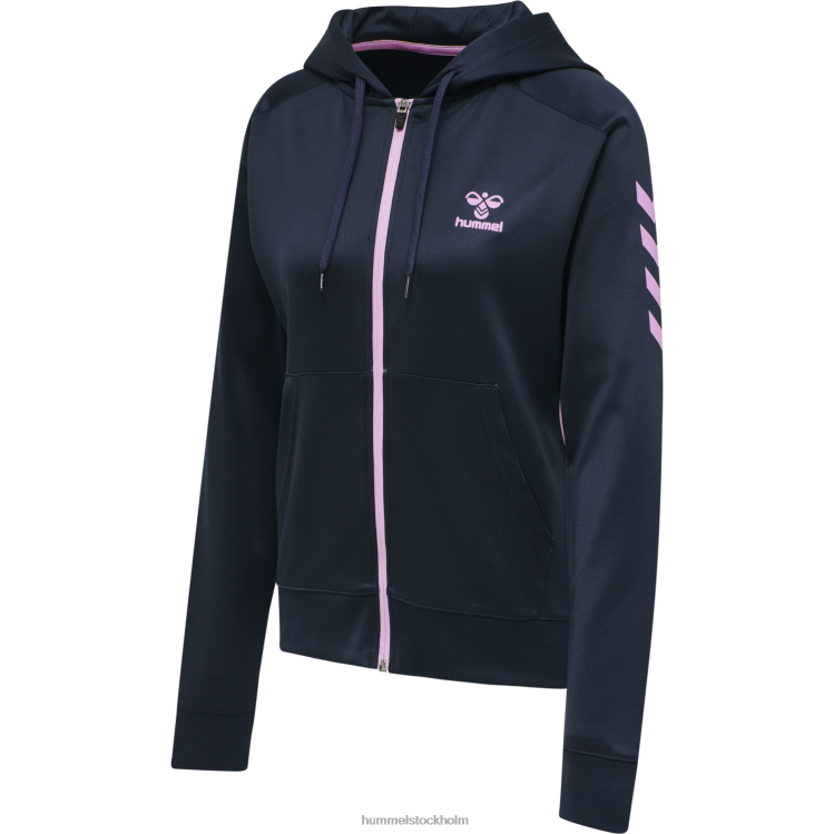 se Hummel kvinnor hmlaction poly zip hoodie LL40V3681 "huvtröja med dragkedja"