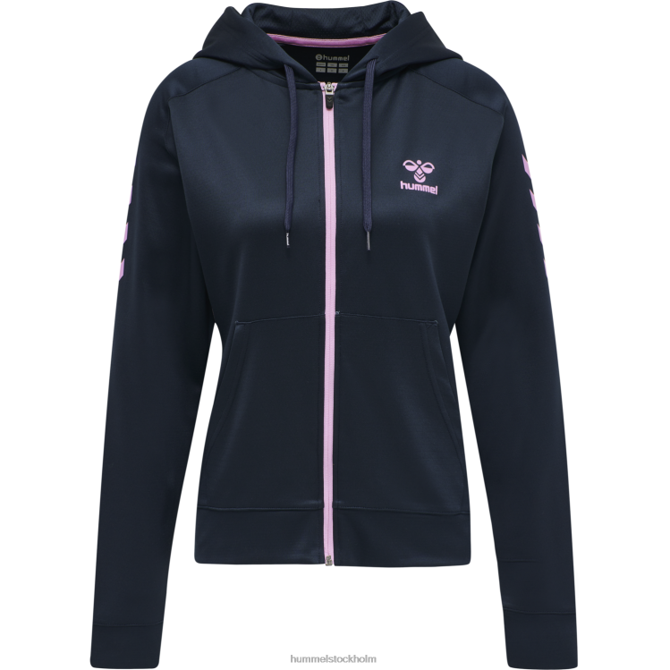 se Hummel kvinnor hmlaction poly zip hoodie LL40V3681 \"huvtröja med dragkedja\"