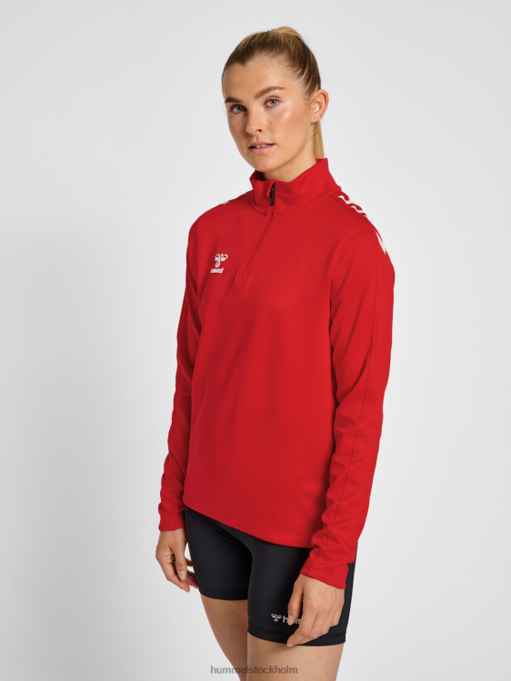 se Hummel kvinnor hmlcore xk halv zip sweat LL40V3294 "tröja med halv dragkedja"